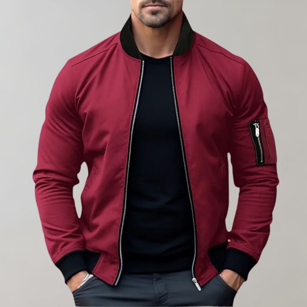 Mens Zip-Up Jacket Classic Fit