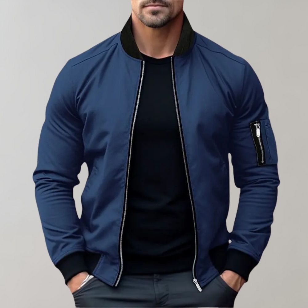 Mens Zip-Up Jacket Classic Fit - BritishMode