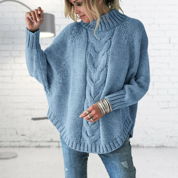 Womens Oversized Sweater Soft Knit Crew Neck - BritishMode