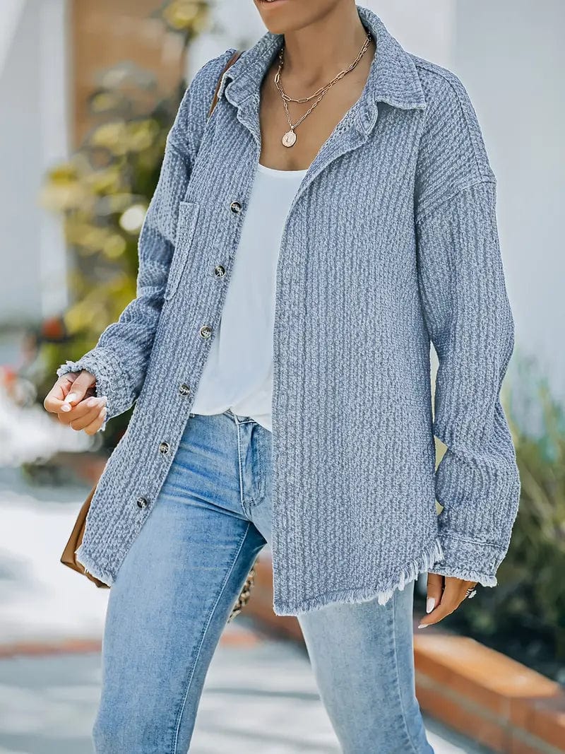 Unisex Denim Jacket Relaxed Fit Casual Style - BritishMode