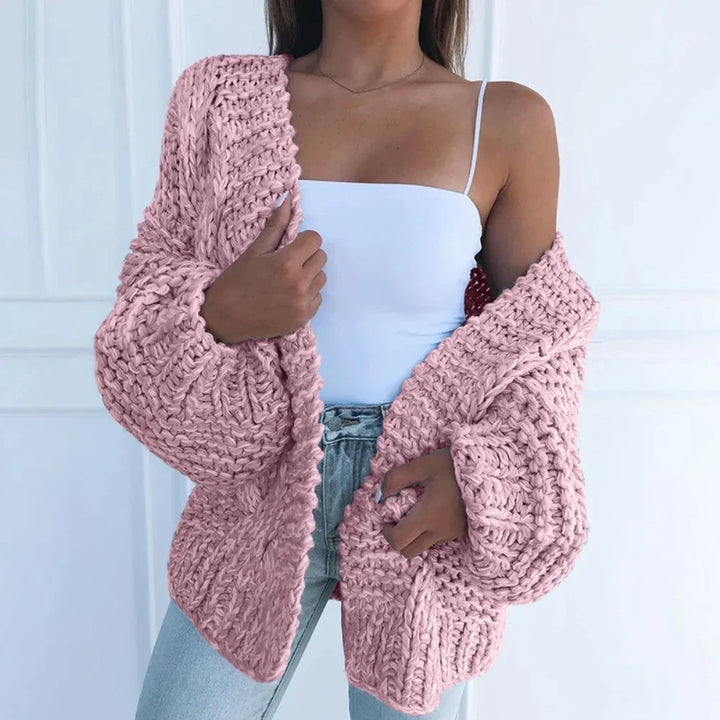 Womens Knit Cardigan Comfortable Fit - BritishMode