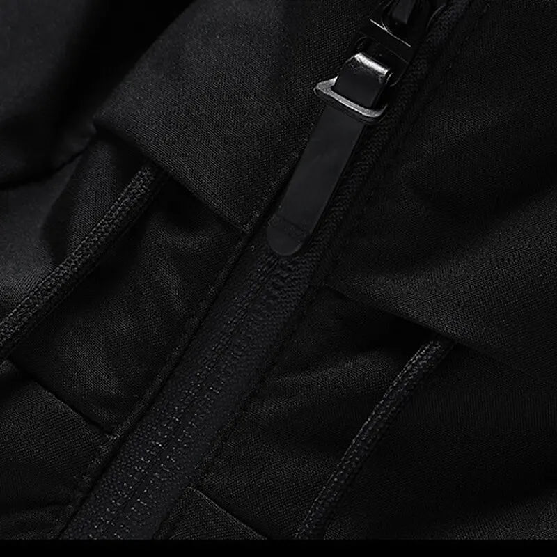 Mens Hooded Puffer Jacket Quilted Insulated Warm Fit