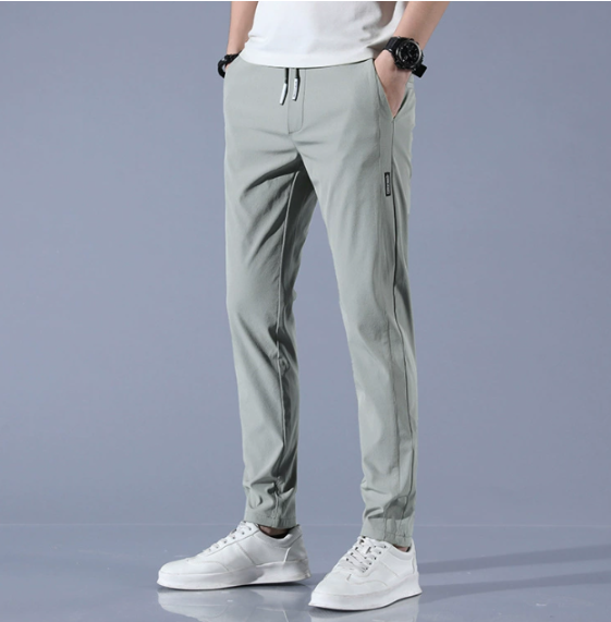 Mens Athletic Pants Fitted Stretch - BritishMode