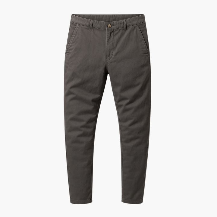 Mens Chino Trousers Slim Fit Lightweight Cotton