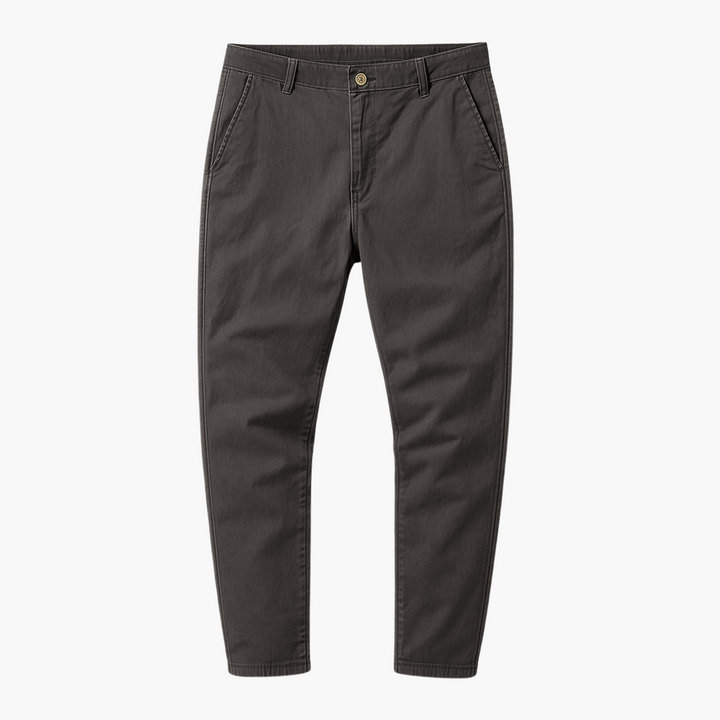 Mens Chino Trousers Slim Fit Lightweight Cotton
