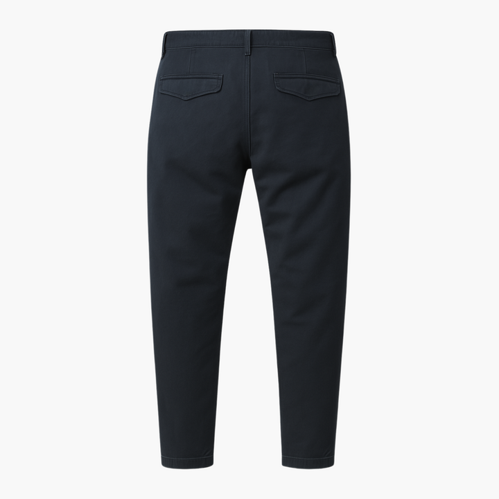 Mens Chino Trousers Slim Fit Lightweight Cotton