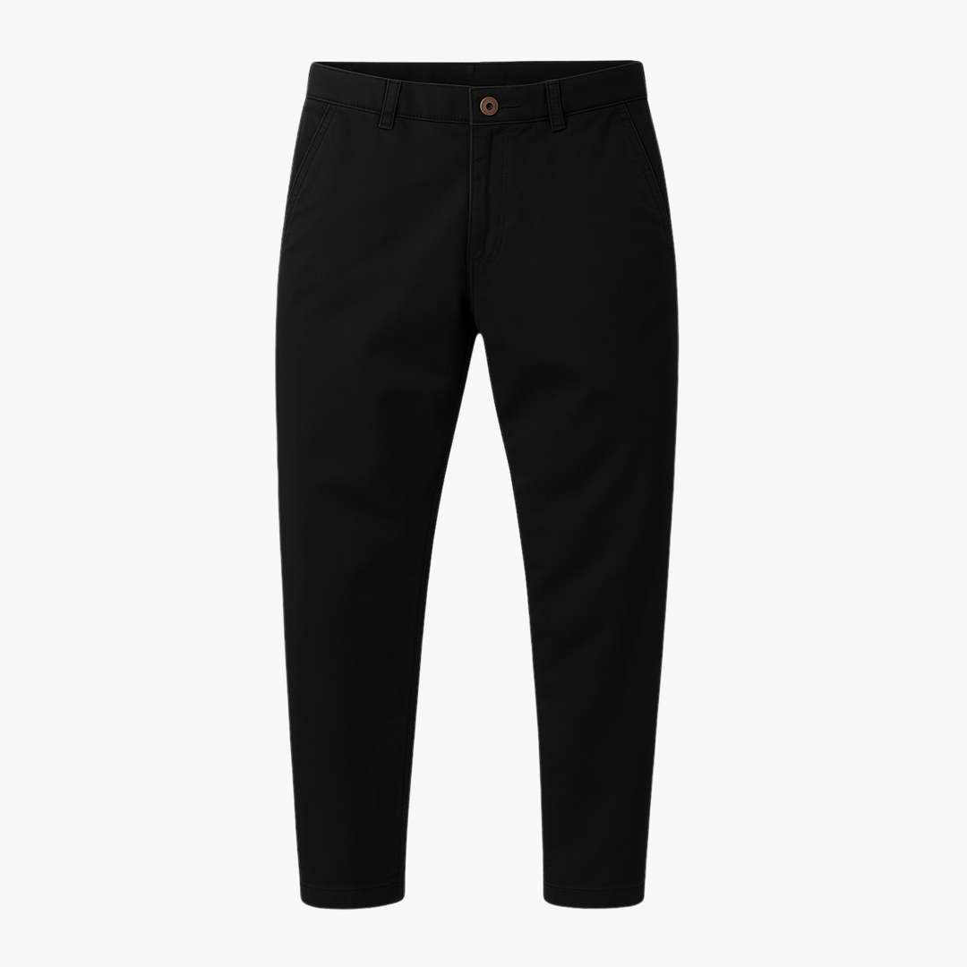 Mens Chino Trousers Slim Fit Lightweight Cotton