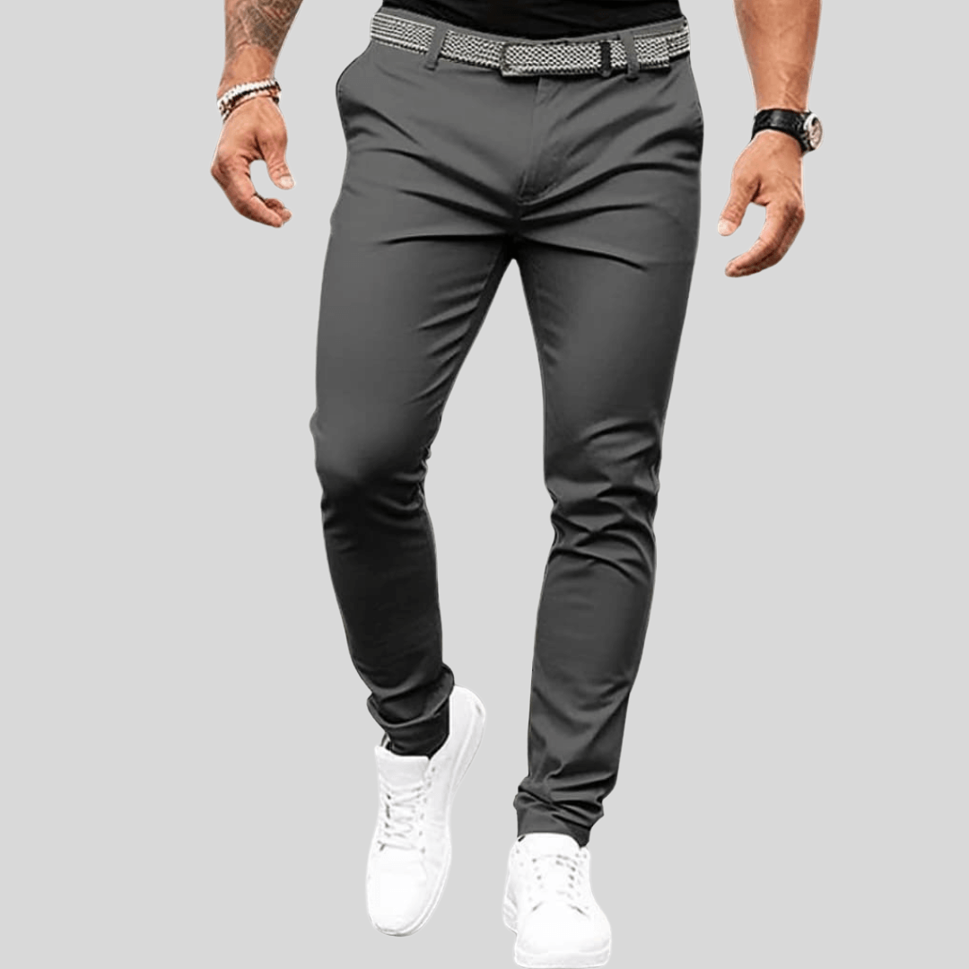 Mens Chino Pants Lightweight Smart Fit - BritishMode