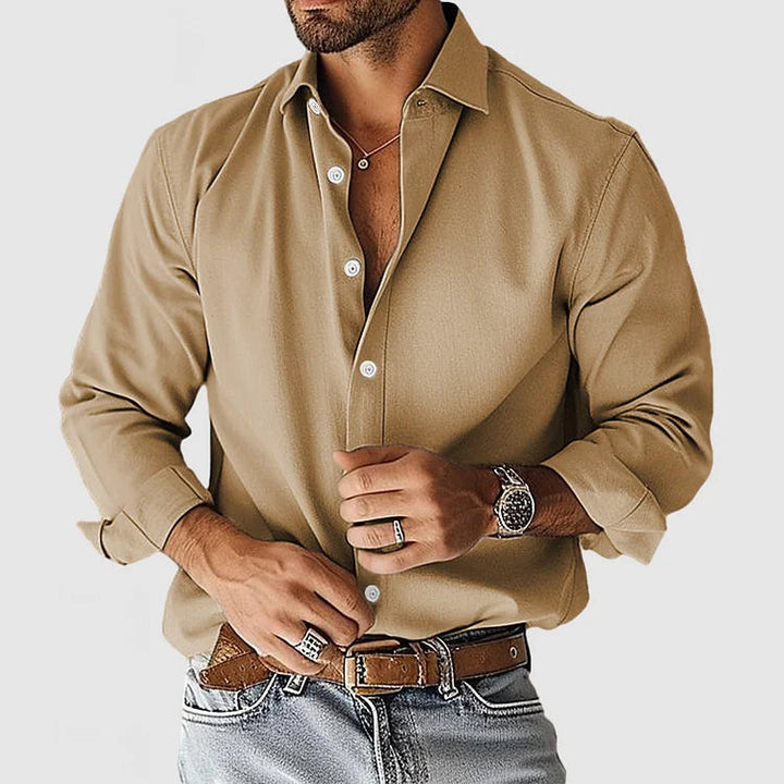 Mens Dress Shirt Soft Blend Breathable Regular Fit