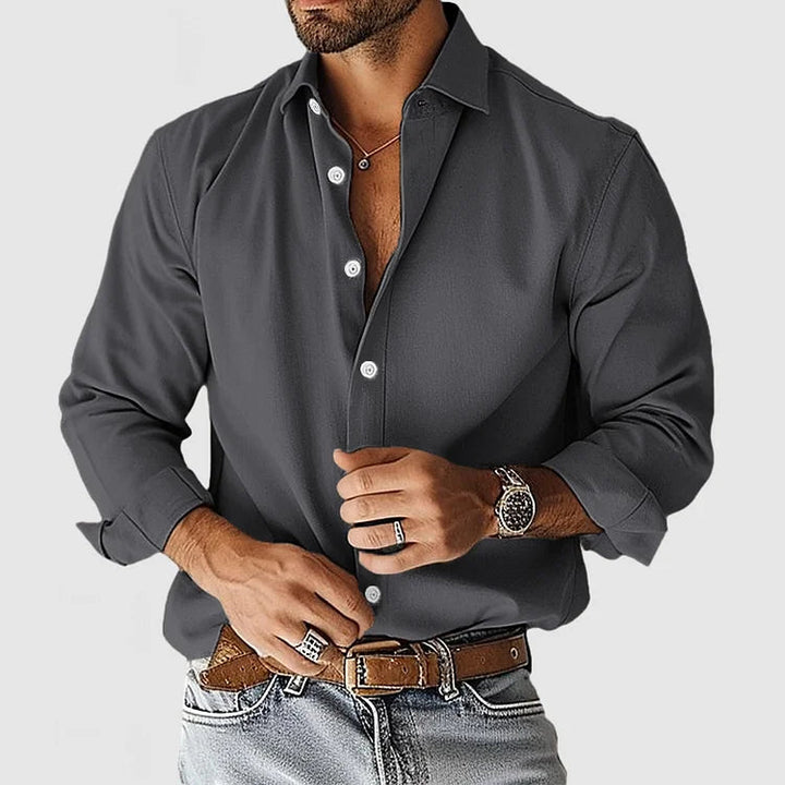 Mens Dress Shirt Soft Blend Breathable Regular Fit