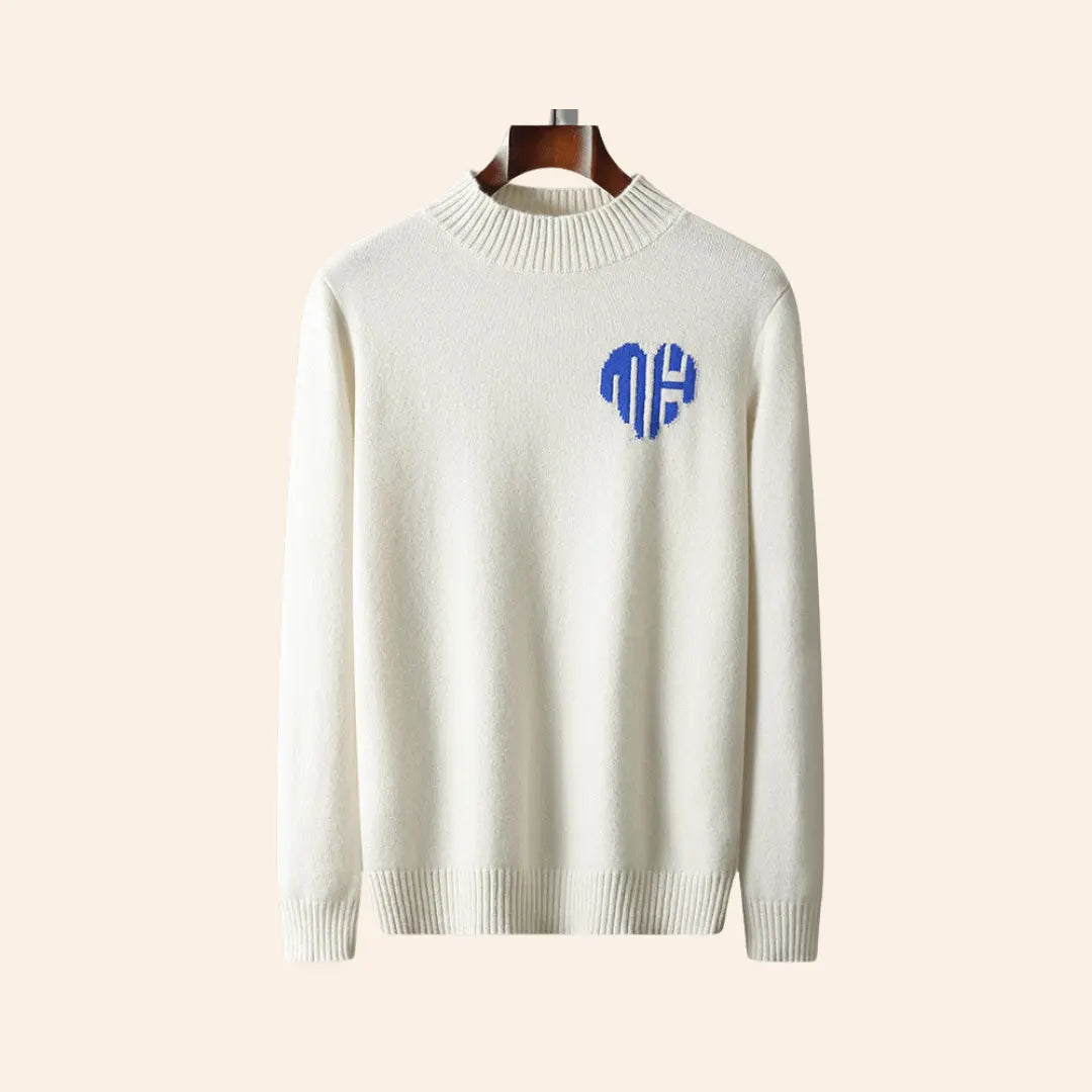 Womens Soft-Blend Sweater Tailored Fit Ribbed Cuffs