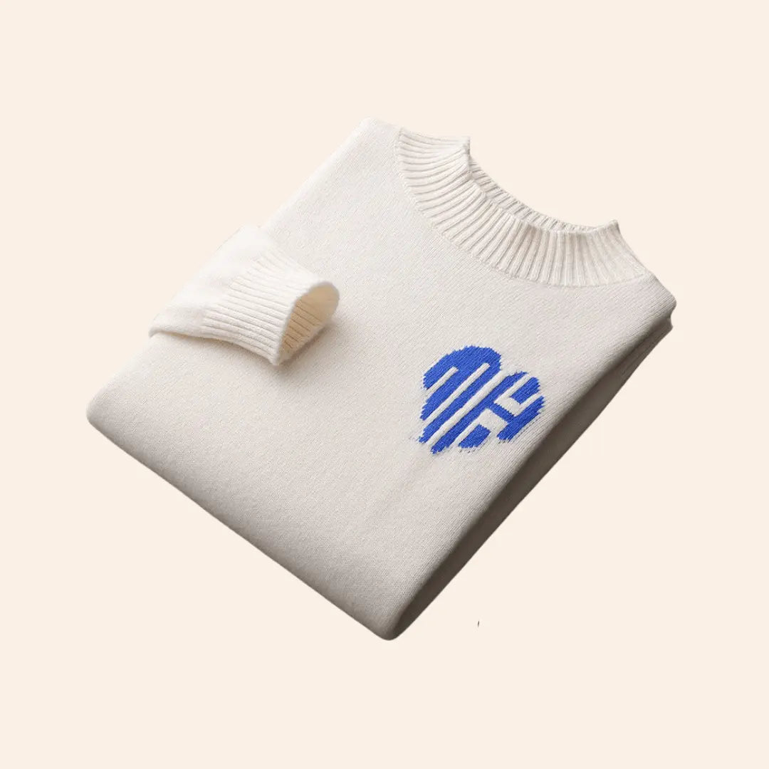 Womens Soft-Blend Sweater Tailored Fit Ribbed Cuffs
