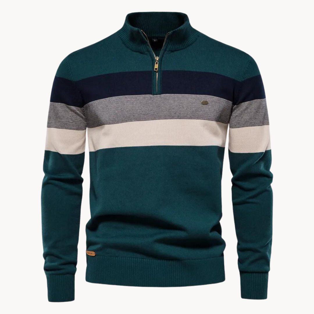 Unisex Soft-Blend Sweater with Zip Ventilation