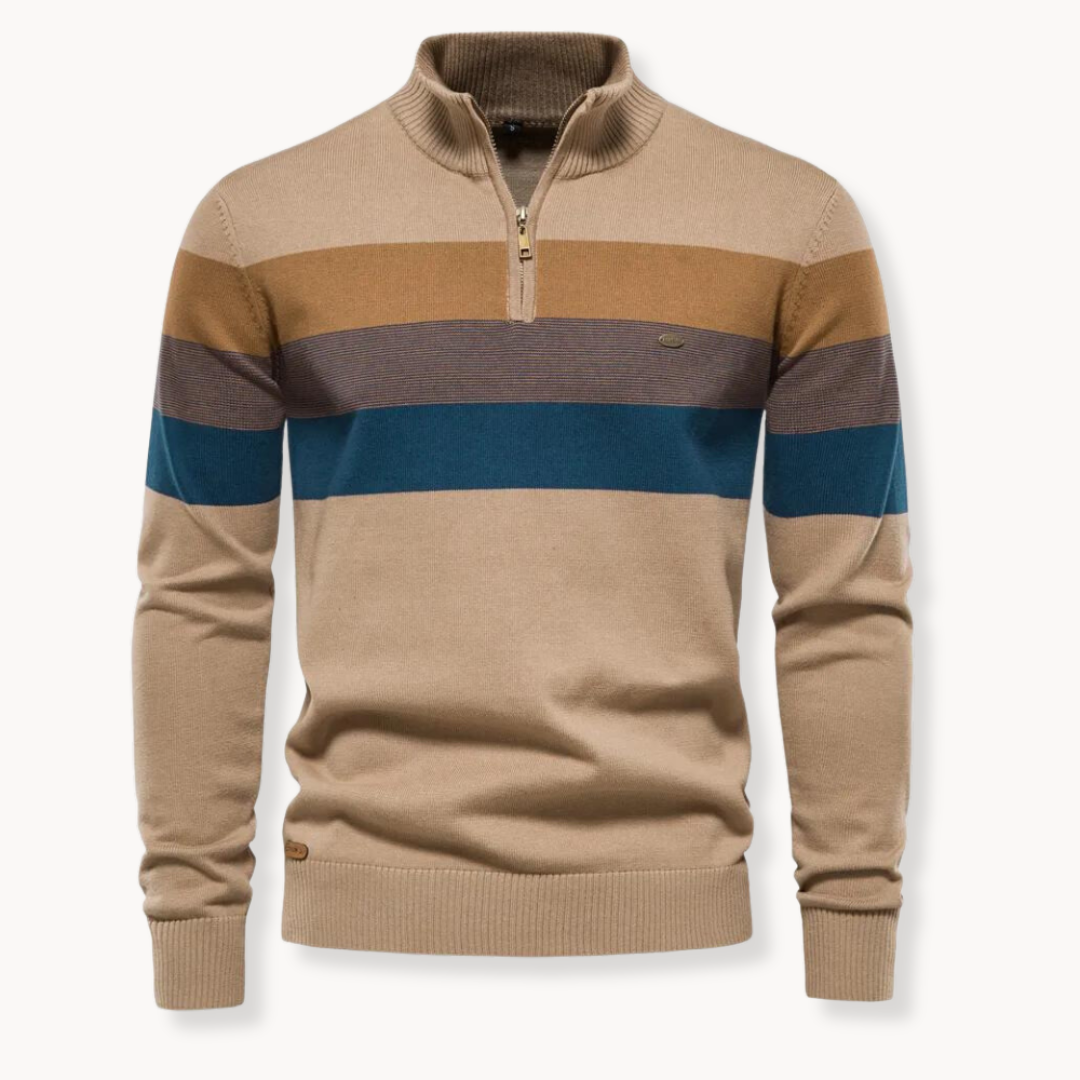 Unisex Soft-Blend Sweater with Zip Ventilation