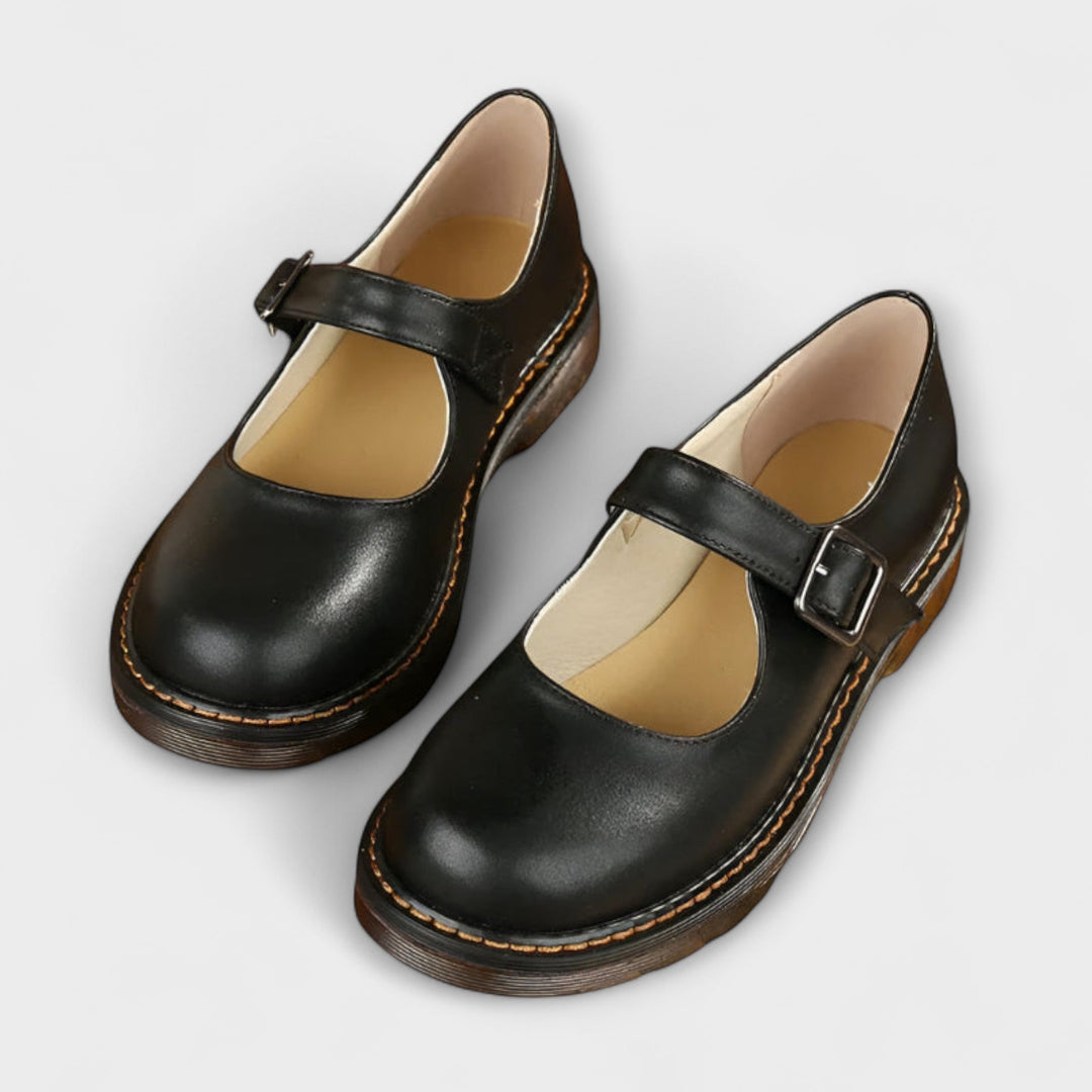 Womens Mary Jane Shoes Leather Classic Style