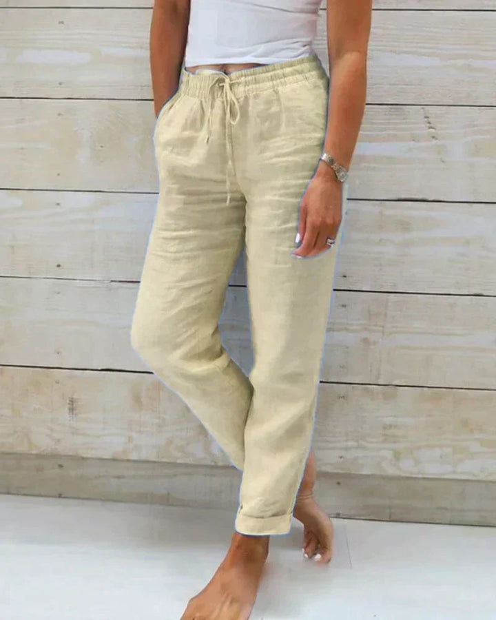 Womens Linen Pants Relaxed Fit