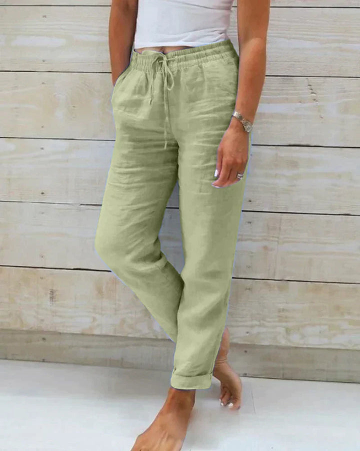 Womens Linen Pants Relaxed Fit