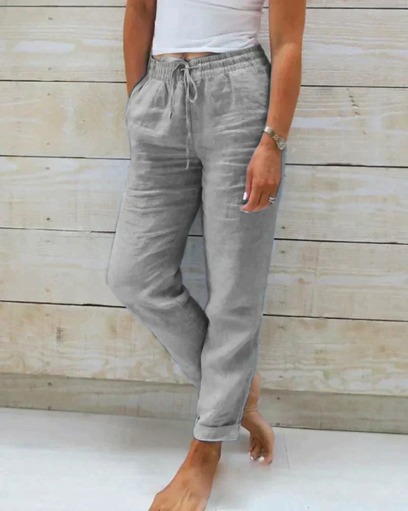 Womens Linen Pants Relaxed Fit