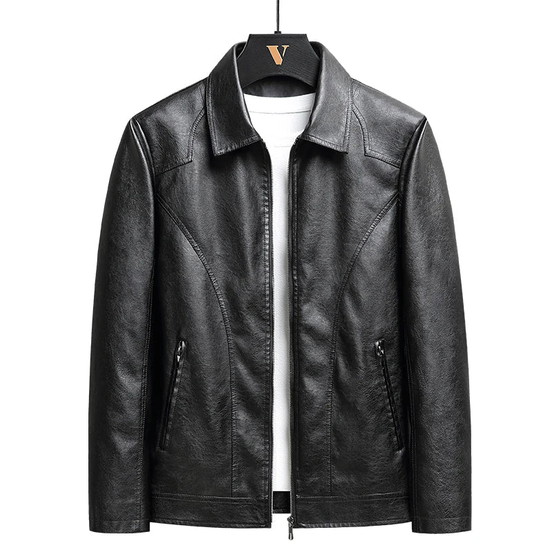 Mens Leather Jacket Classic Fit