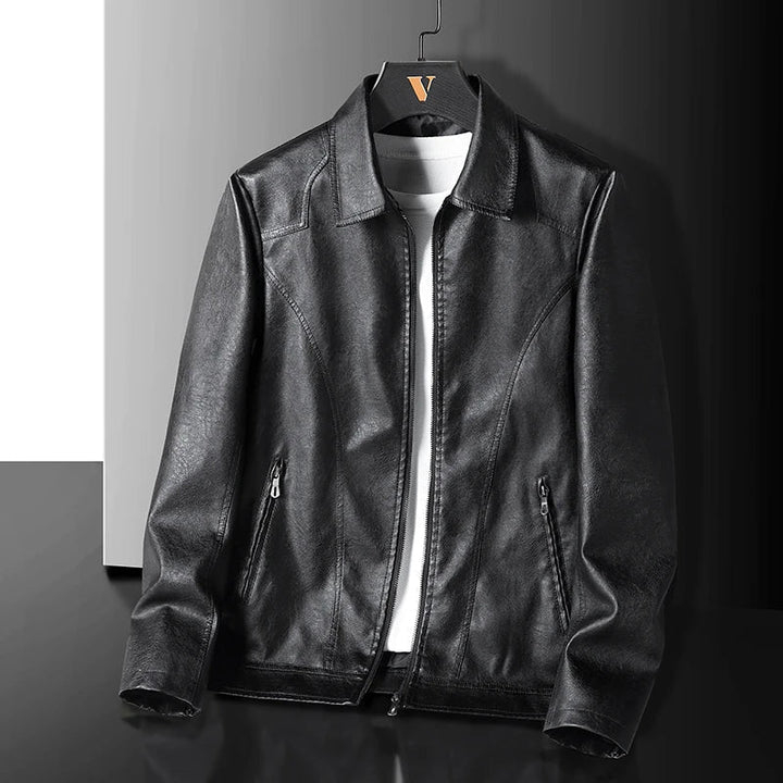 Mens Leather Jacket Classic Fit