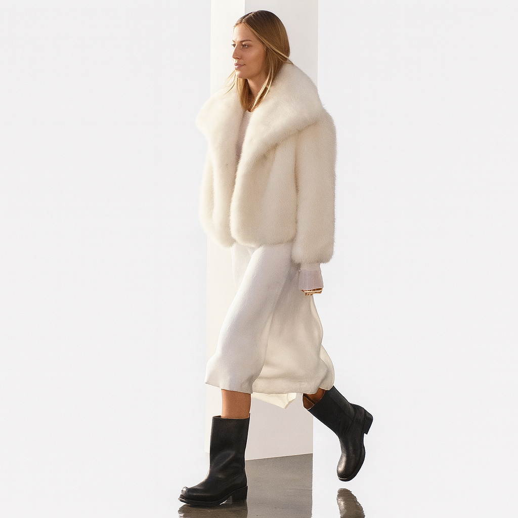Womens Faux Fur Coat Warm Stylish Fit
