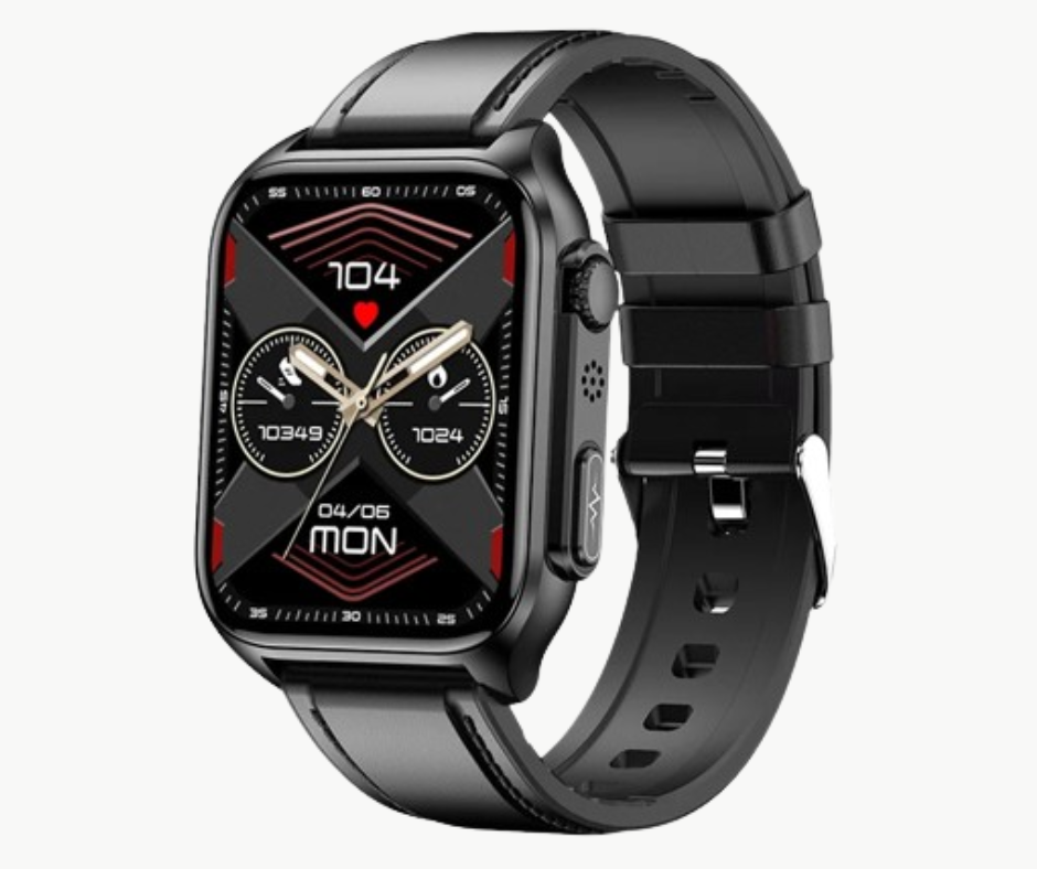 Unisex Fitness Smartwatch with Glucose Monitoring for Diabetes