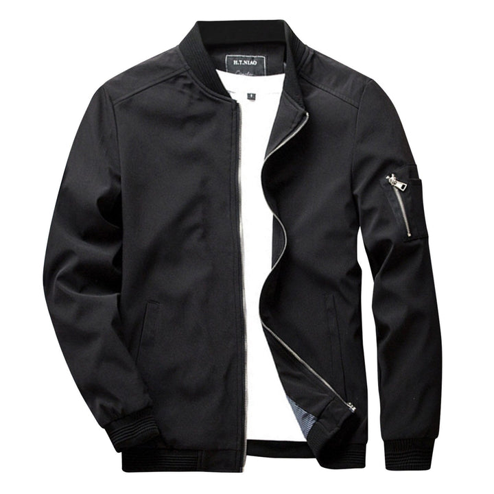 Mens Bomber Jacket with Utility Pockets Classic Fit