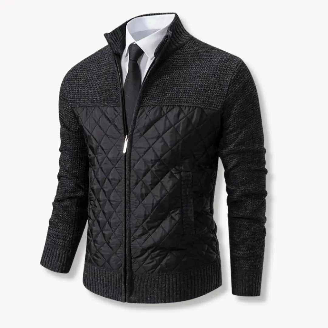 Unisex Sweater Jacquard Twill Blend Insulated Thermal