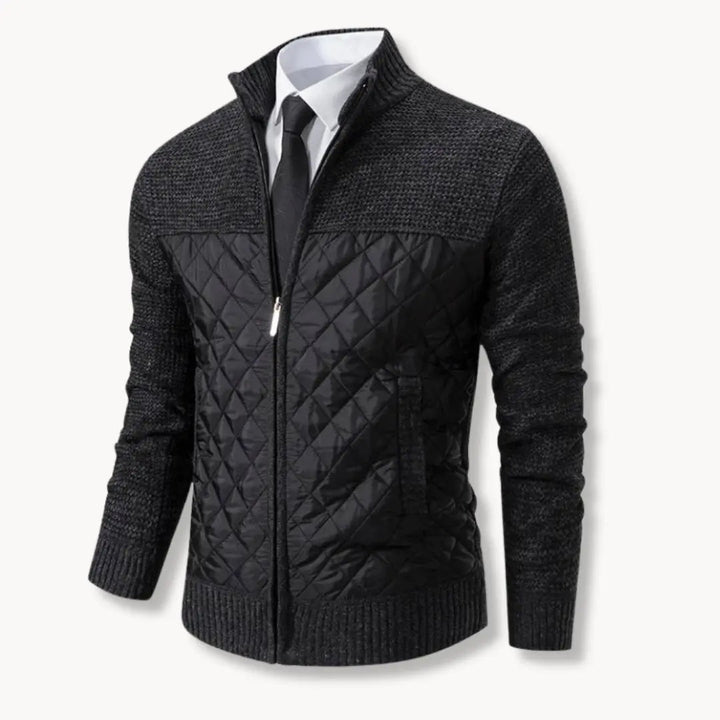 Unisex Sweater Jacquard Twill Blend Insulated Thermal