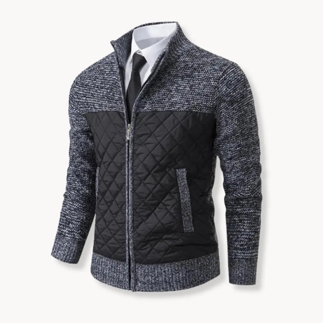 Unisex Sweater Jacquard Twill Blend Insulated Thermal