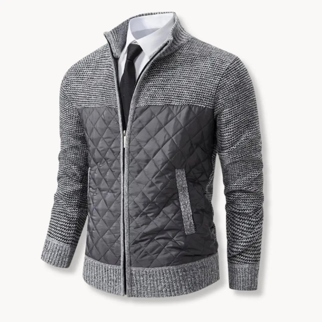 Unisex Sweater Jacquard Twill Blend Insulated Thermal