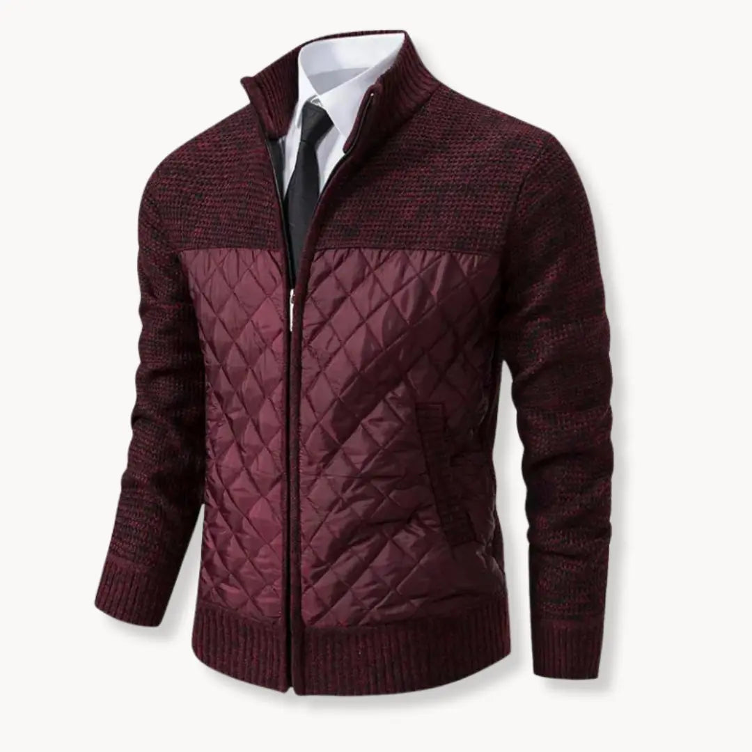 Unisex Sweater Jacquard Twill Blend Insulated Thermal