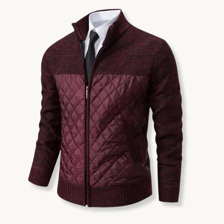 Unisex Sweater Jacquard Twill Blend Insulated Thermal