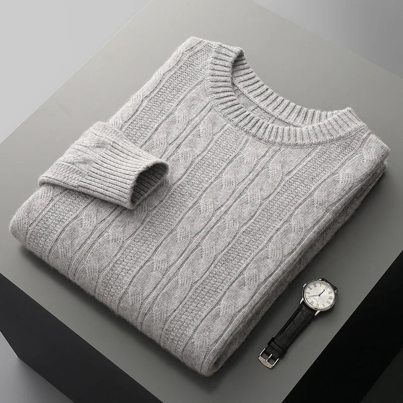 Unisex Sweater Soft Blend Polo Collar Insulating Fit