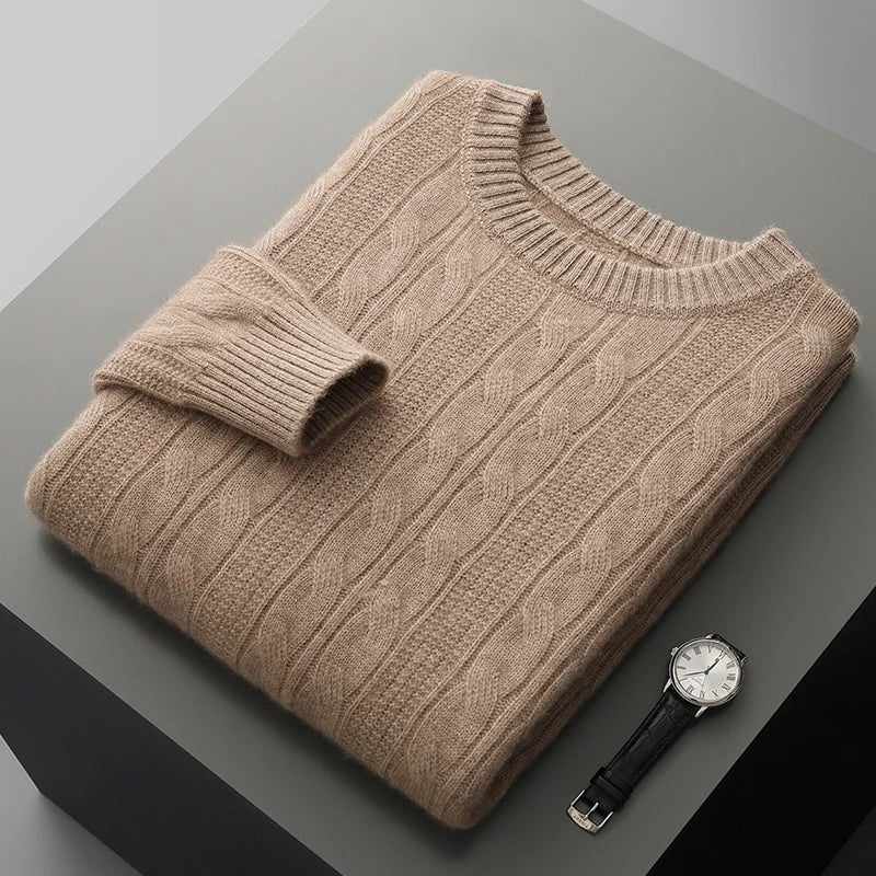 Unisex Sweater Soft Blend Polo Collar Insulating Fit