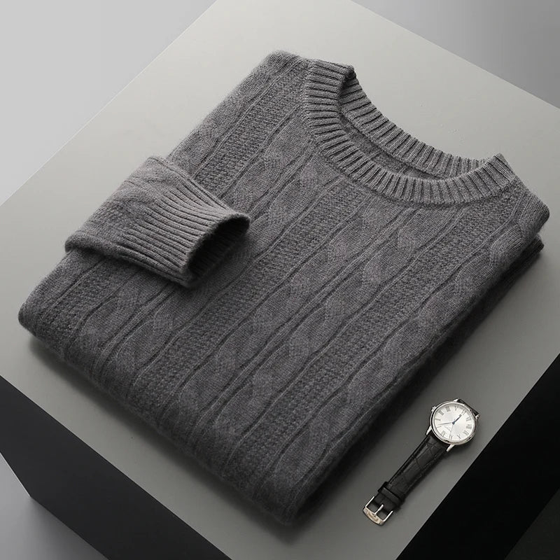 Unisex Sweater Soft Blend Polo Collar Insulating Fit