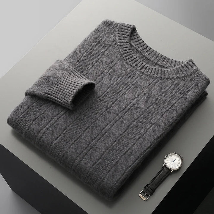 Unisex Sweater Soft Blend Polo Collar Insulating Fit
