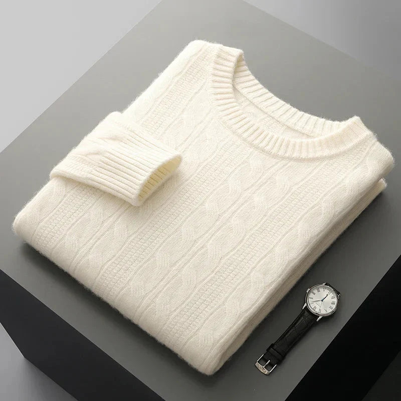 Unisex Sweater Soft Blend Polo Collar Insulating Fit