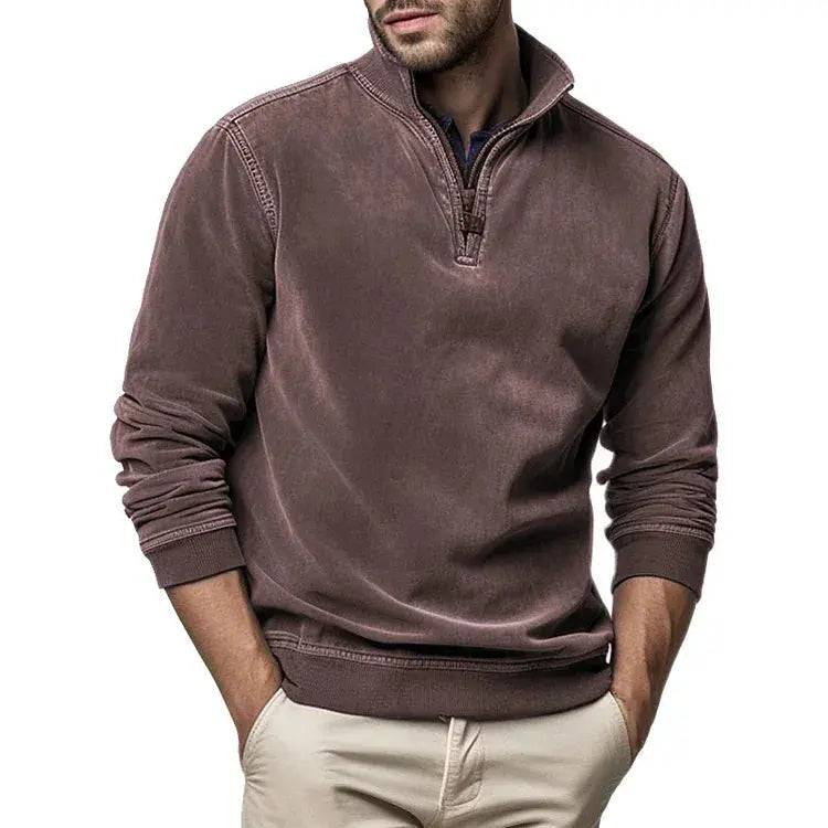 Unisex Sweatshirt Polyester Blend Washed Fleece Regular Fit