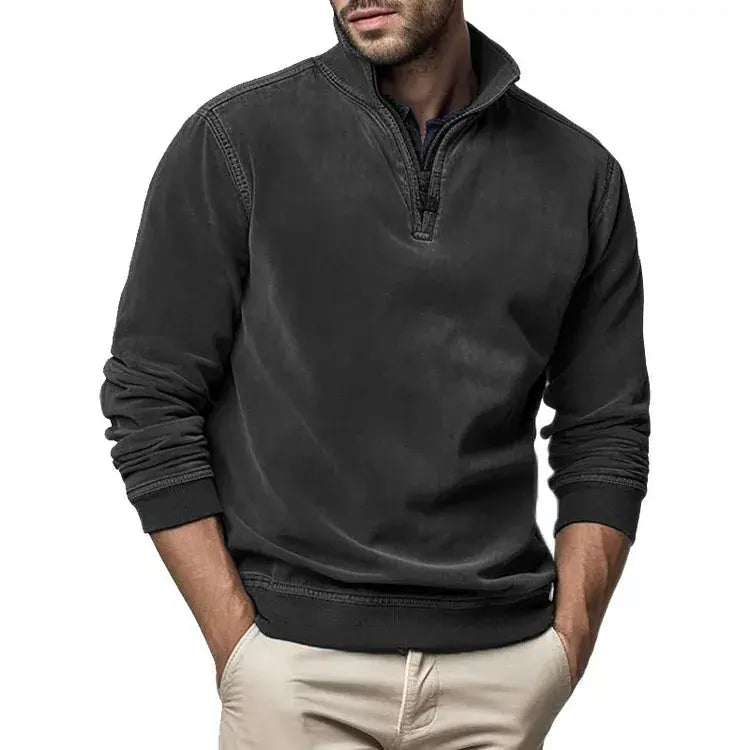 Unisex Sweatshirt Polyester Blend Washed Fleece Regular Fit