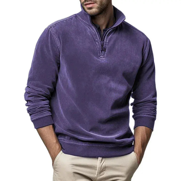 Unisex Sweatshirt Polyester Blend Washed Fleece Regular Fit
