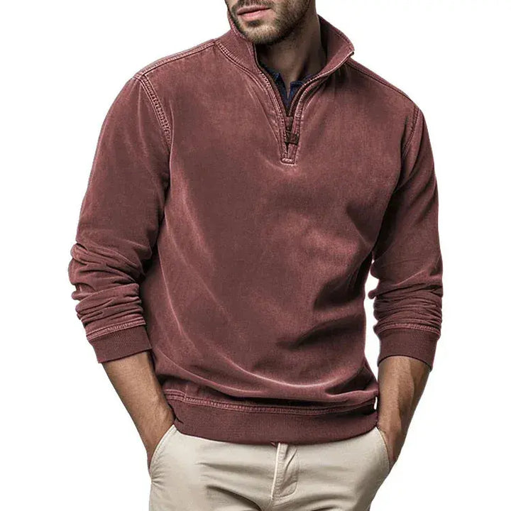 Unisex Sweatshirt Polyester Blend Washed Fleece Regular Fit