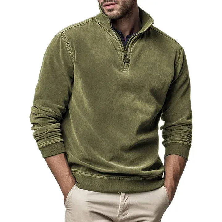 Unisex Sweatshirt Polyester Blend Washed Fleece Regular Fit