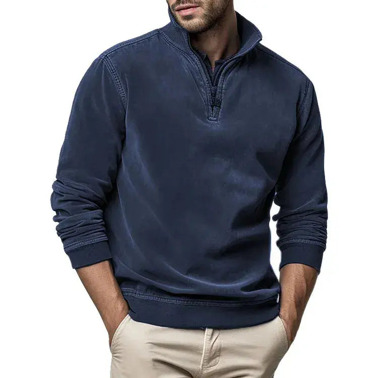 Unisex Sweatshirt Polyester Blend Washed Fleece Regular Fit
