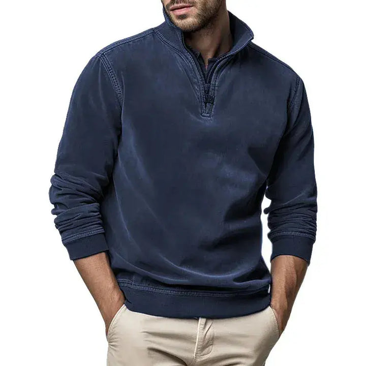 Unisex Sweatshirt Polyester Blend Washed Fleece Regular Fit