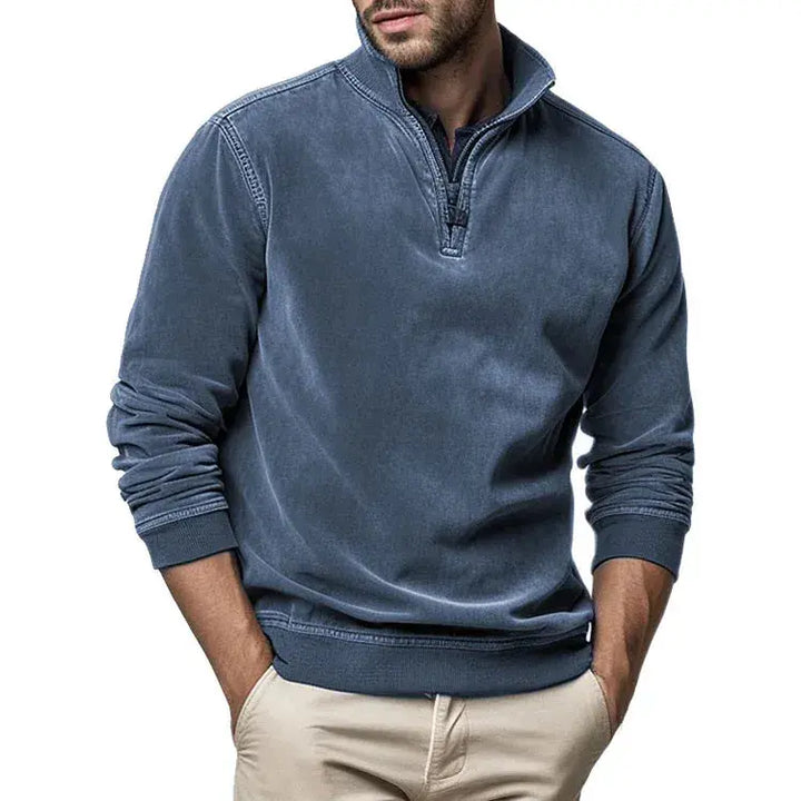 Unisex Sweatshirt Polyester Blend Washed Fleece Regular Fit - BritishMode