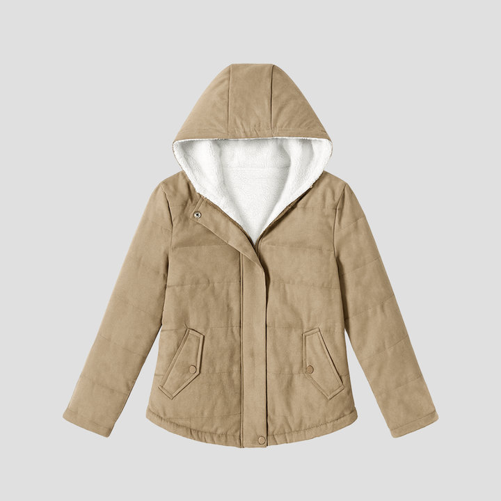 Womens Hooded Parka Sherpa Lined Winter Warm