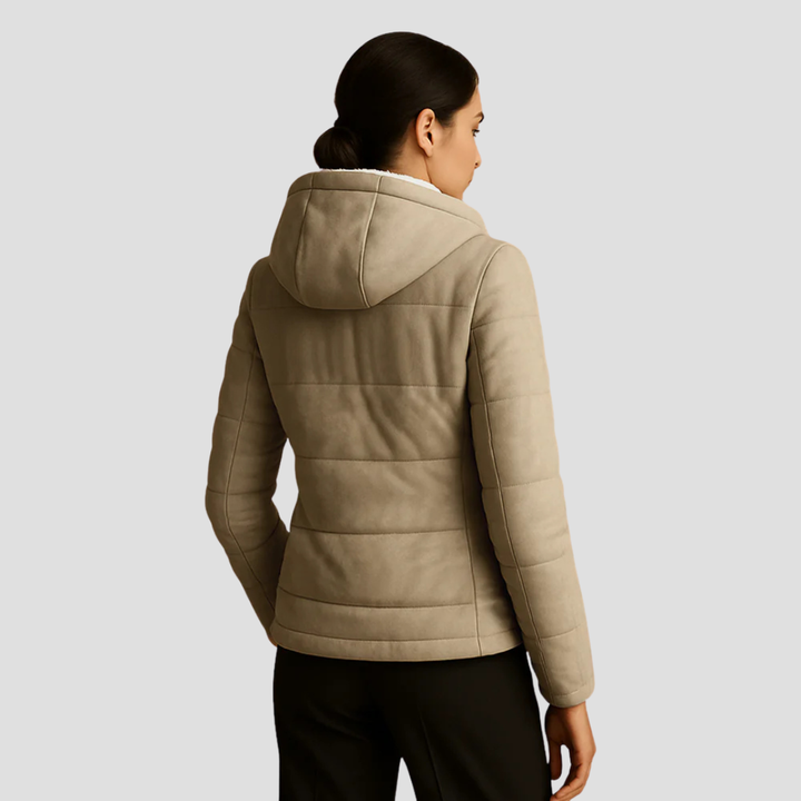 Womens Hooded Parka Sherpa Lined Winter Warm
