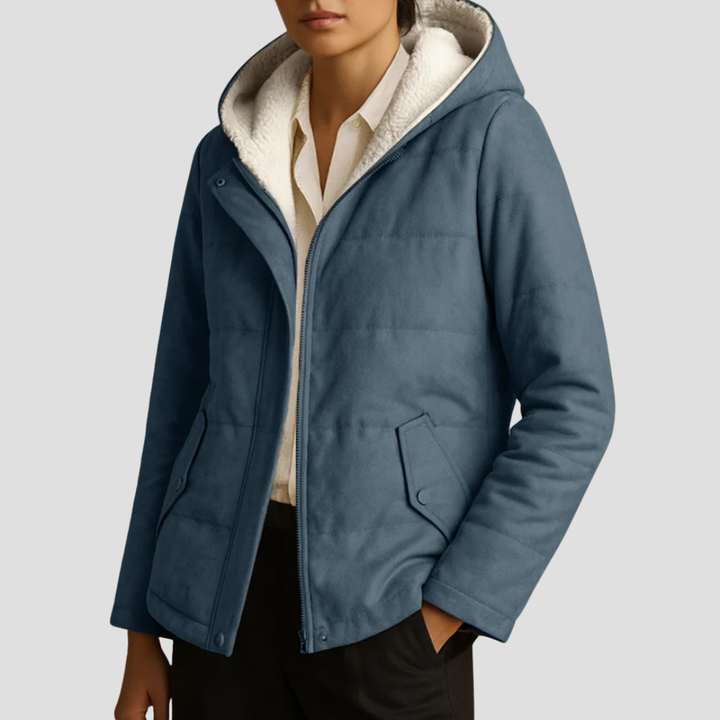 Womens Hooded Parka Sherpa Lined Winter Warm