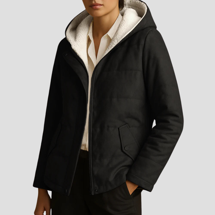 Womens Hooded Parka Sherpa Lined Winter Warm